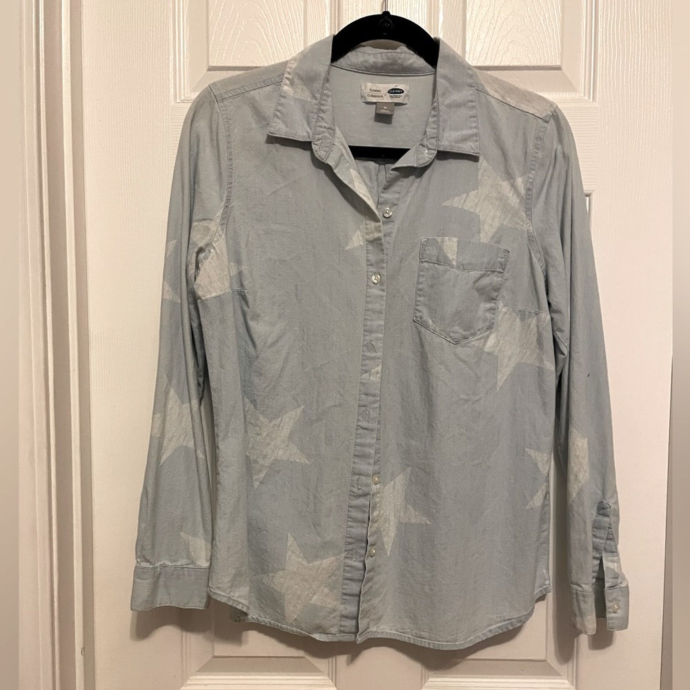 Denim Top Denim Stars Old Navy Denim top with buttons